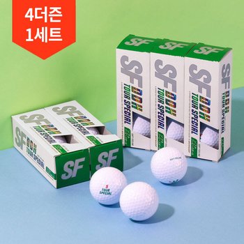 4박스 60구/ 던롭 2피스 골프공 DDH 소프트필링 III 15구 비거리 장타 골프볼