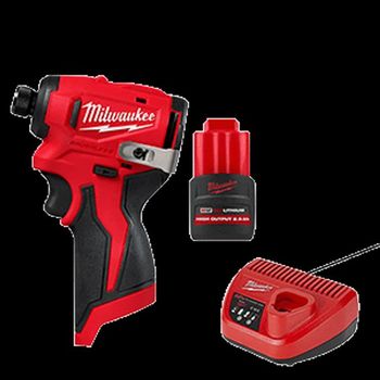 밀워키 충전임팩드라이버(브러쉬리스) M12BLIDRC-252C 12V(2.5Ah)