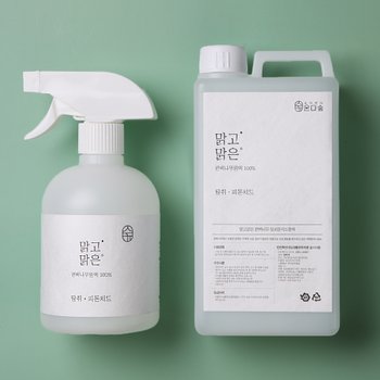 온다숲 맑고맑은 편백 스프레이 탈취제 500ml + 리필 1L