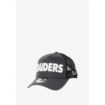 뉴에라 뉴 에라 라스베이거스 레이더스 NFL 스크립 가변형 포티 A-프레임 트러커 캡 검정 669399