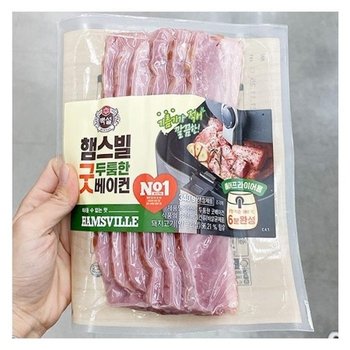 CJ 햄스빌 두툼한 굿베이컨 340G X 1개 80305