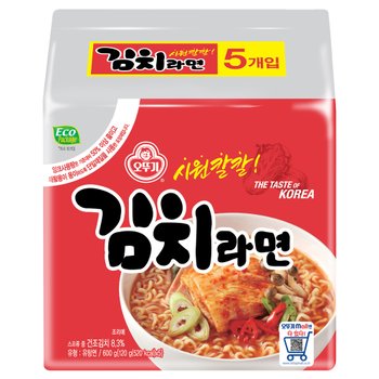 오뚜기 김치라면 120g 5입 멀티 4봉