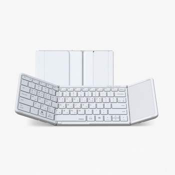 아이노트 터치패드 블루투스 무선 접이식 키보드 XK905B 화이트 (1개) 부품 소모품 자재 파츠