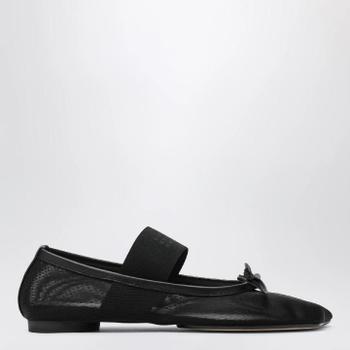 MM6 Maison Margiela 니모닉 아나토믹 발레리나 플랫 블랙 S59WZ0101P7138/XN_MM