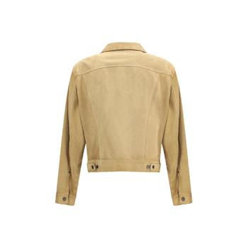 [해외] DSQUARED2 Suede Jacket BEIGE/DARK BROWN S74AM1622D07029_961 [관부가세포함]