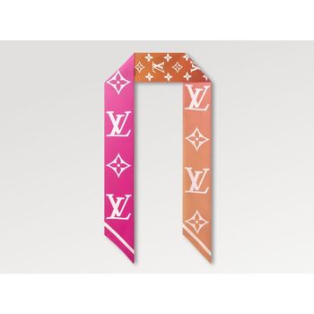 루이비통 오로라 나노 방도 모노그램 플라워 푸시아 스카프 68155946