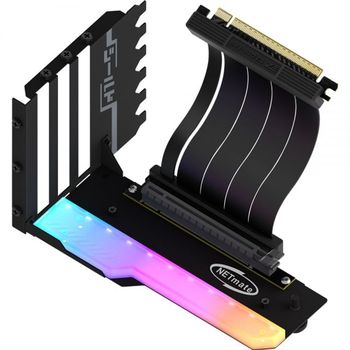 PCI-E LS80PM97 4.0 라이저 케이블 ARGB 지지대 키트 블랙EZDIY