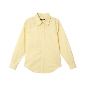 캉골긴팔티 CQK KSEW-SH70820YE 우먼스 솔리드 셔츠 7082 옐로우