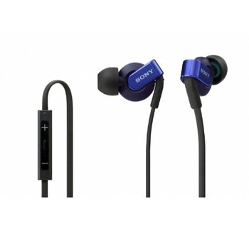 [해외] SONY EXTRA BASS 운반형 이어폰 iPhoneiPodiPad 대응 리모컨 마이크 첨부 블루 MDR-XB41IPL
