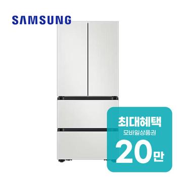삼성 비스포크 AI 김치플러스 4도어 490L (코타 화이트) RK70F49M1A 렌탈 60개월 월 34000원