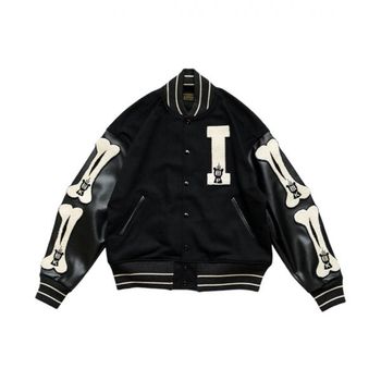 [해외] Kapital Wool I-Five Varsity Jacket Black 캐피탈 울 아이파이브 바시티 자켓 블랙