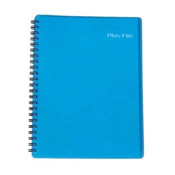 메카라인 491BWJ49 플러스화일 30매 하늘/(PP재질/트윈스프링) (1개)