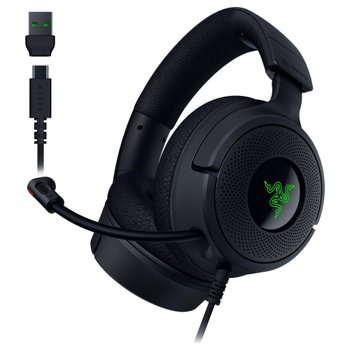 [해외] Razer Kraken V4 X USB-AUSB-C TriForce 40 mm Razer HyperClear RGB 7.1 PC 레이저 게이밍