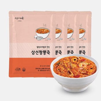 SP920 서울마님 삼선짬뽕죽 500g X 4팩