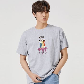 키밍 아동 학대 그래픽 캐쥬얼 반팔티