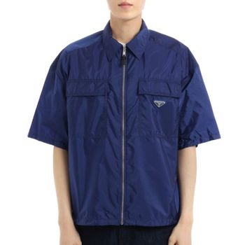 PRADA 리나일론 반팔 셔츠 자켓 SC758 S OOO 1WQ9 F0016 1026685