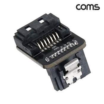 SATA 808YFI36 젠더 90도 꺾임 MF 역방향 꺽임젠더