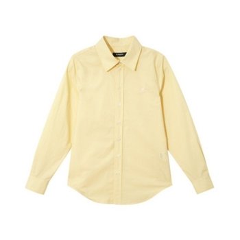 긴팔티 CQK KSEW-SH70820YE 우먼스 솔리드 셔츠 7082 옐로우