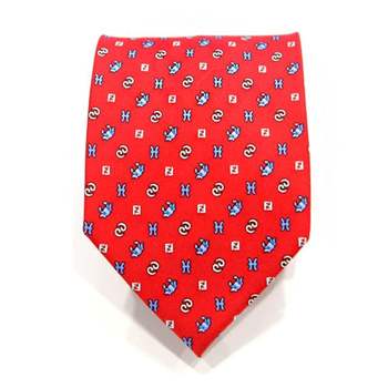 젠틀안트 레드크랩패턴 실크넥타이CT-88