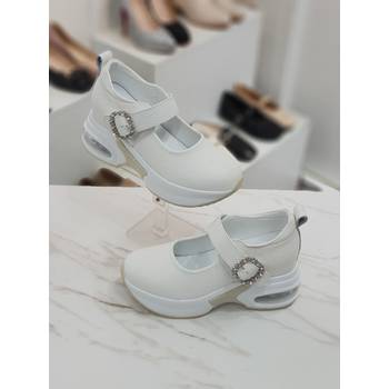 KM 리얼가죽 큐빅 스트랩 에어굽 슬립온 6cm HS65p561nt