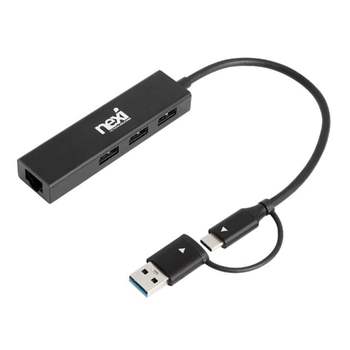 USB 3.0 멀티허브 RJ45 C타입 충전 3포트 랜선 노트북 무선 키보드 마우스 충전허브 USB멀티허브