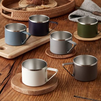 오슬로 트리곤 머그 350ml 커피잔 텀블러 보온컵 보냉컵 스텐316