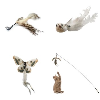 (BNC-A05) TY34TX75 플라잉 버드 리필 3종세트 고양이장난감