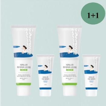 라운드랩 자작나무 무기자차 선크림 50ml+50ml+20ml+20ml 클렌저 (S40011985)
