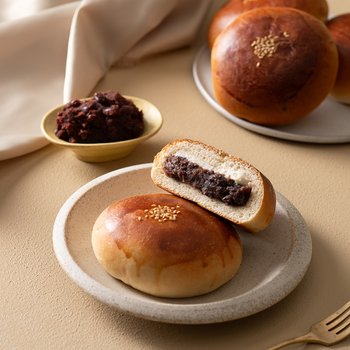 [임박특가] 박준서 베이커리 명장 생크림/녹차 단팥빵 6개(3입*2팩)