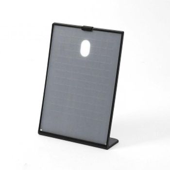 l자 495VWE06 세로형 아크릴 쇼케이스 a5 블랙 pop 꽂이