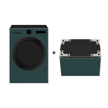 LG전자 트롬 드럼세탁기+미니워시 트윈워시 FG24GNX (FG24GN+FX4GC) 전국배송무료