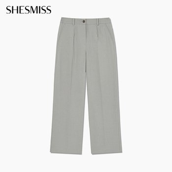 클래식 세미 와이드 팬츠_SWWSLQ21090_GR