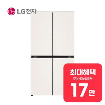 LG 디오스 오브제컬렉션 4도어 냉장고 870L T875MEE012 렌탈 60개월 월 63900원