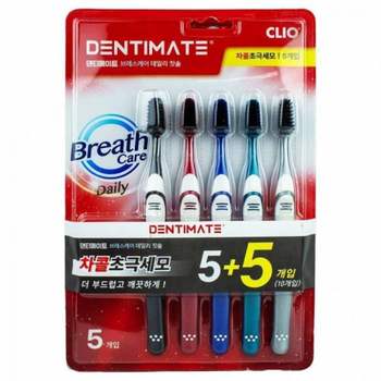 초극세사 칫솔 10개입 두꺼비 차콜 효과적인 구강케어 켄트칫솔 셀프 어금니칫솔 작은칫솔모