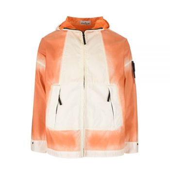 STONE ISLAND 스톤아일랜드 430T1 Hand Sprayed Mussola Gommata-TC Hooded Jacket (7815430T1 V