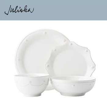 [해외] 줄리스카 베리앤뜨레드 Berry and Thread 4pc Setting - Whitewash (2set / 8pc)