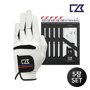 커터앤벅 공용 합피 골프장갑 5장 1세트 - CBU3AGV312