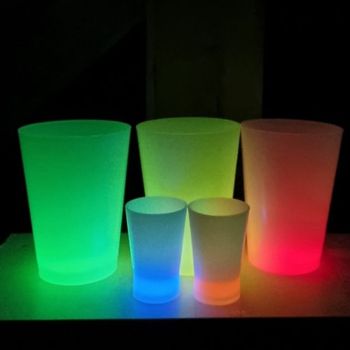 소 무드컵6입 야광 대 생일 회식 야광맥주잔 파티컵 라이트 홈파티 이벤트