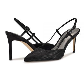 [해외] 나인웨스트 여성 루머 펌프스 블랙 새틴 001