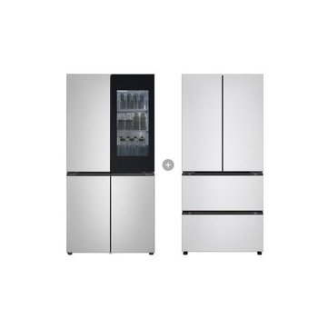 디오스 오브제 냉장고+디오스 오브제 김치냉장고 R1081SVV357 실버