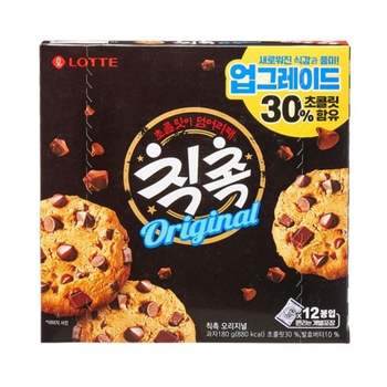 (롯데) NB50FX62 칙촉 오리지날 12개입 180g (1개)