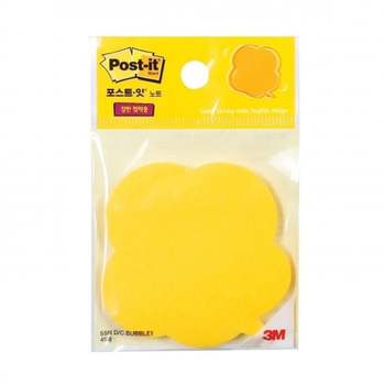 3M 003HDF33 포스트잇 슈퍼스티키 다이컷 말풍선1노랑/(69x69mm/45매입) 박스(100개입)