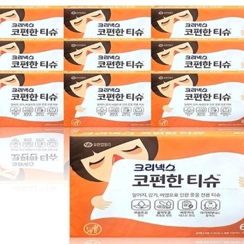 크리넥스 코편한티슈 60매10개(SH)