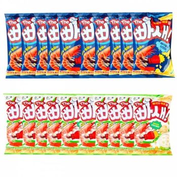 오리지널10개+청양마요맛10개 THE빠새세트 새우칩과자 새우칩 새우과자 빠새 더빠새