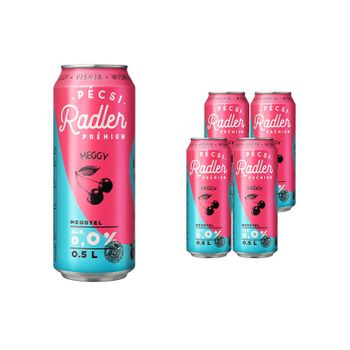 페치 라들러 프리미엄 헝가리 비알콜 논알콜 맥주 (체리맛) 500ml x4캔..[36000180]