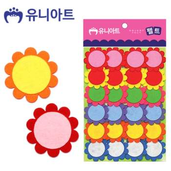 유니아트 (펠트) 과꽃 (소) (24pcs 45mm) (P0000CME)