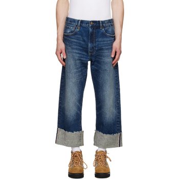 [해외] 알써틴 블루 커프 엑스보이프렌드 데님 진 R13MD111-D160E CASLON SELVEDGE BLUE