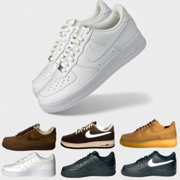 나이키 에어포스 1 07 로우 화이트 올백 올검 된장포스 CW2288-111