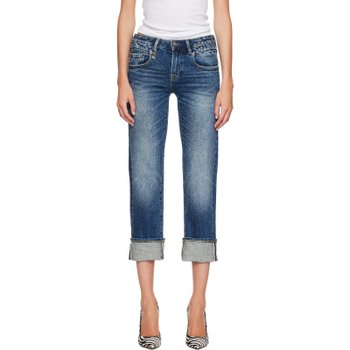 [해외] 알써틴 블루 커프 보이 스트레이트 데님 진 R13W0092-D160A Caslon Selvedge Blue