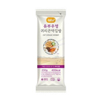 [올곧] 바바 귀리곤약 유부우엉 김밥 230g x 1개